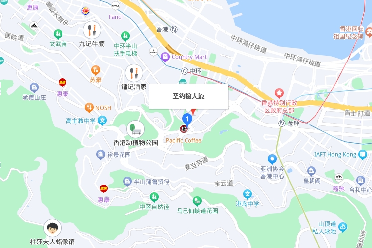 中国港能智慧能源集团有限公司香港总部地图